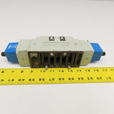 Numatics 134BB500MP14X61 5/3 Position Pneumatic Solenoid Valve 24VDC Coil