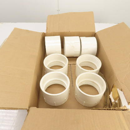 Charlotte 101 PVC 4" FPT x 4" Hub Female Adapter PVC-dwv/NSF-dwv Lot Of 7