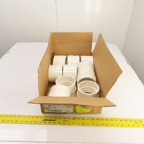 Charlotte 101 PVC 4" FPT x 4" Hub Female Adapter PVC-dwv/NSF-dwv Lot Of 10