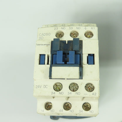 Telemecanique CAD50 BD Contactor Relay 10A 600VAC 24VDC Coil Lot Of 2