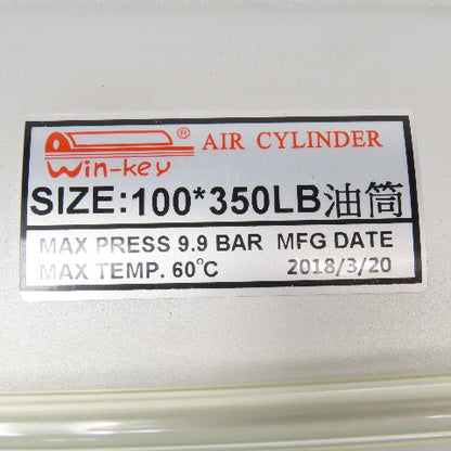 Win-Key 100*350LB Air Over Oil Cylinder Reservoir 2.75 Liter