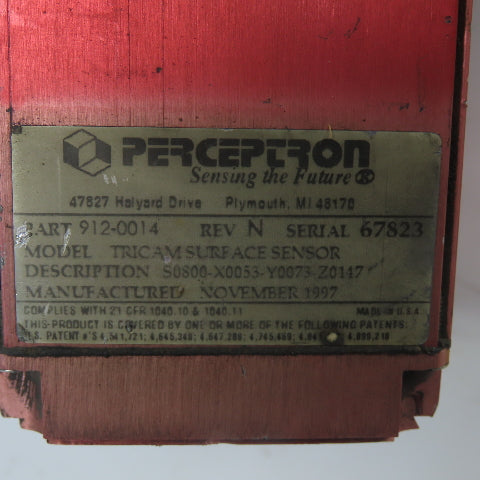 Perceptron 912-0014 Tricam Surface Sensor Rev N S0800-X0053-Y0073-Z0147