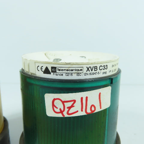 Telemecanique XVB C38, C36, C33 Green Blue & Yellow Stack Lights 12-230V Lot/3