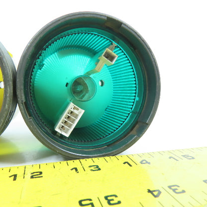 Telemecanique XVB C38, C36, C33 Green Blue & Yellow Stack Lights 12-230V Lot/3