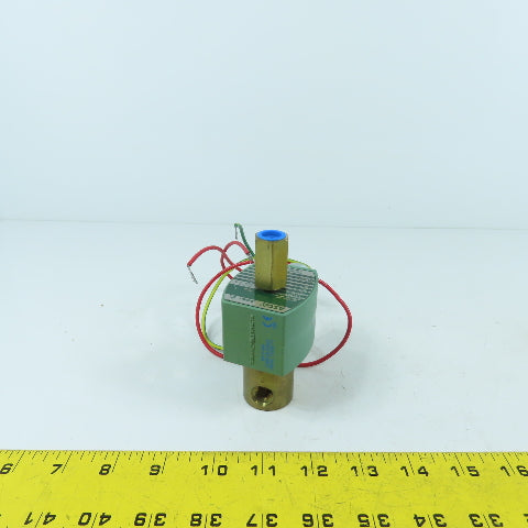 Asco 8314G8 Red Hat II Air Gas Water Oil Solenoid Valve 1/4" NPY 45 PSI 120V