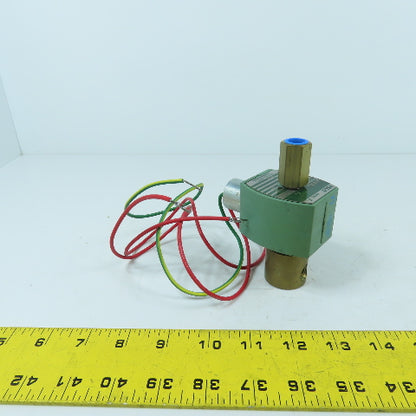Asco 8314G8 Red Hat II Air Gas Water Oil Solenoid Valve 1/4" NPY 45 PSI 120V