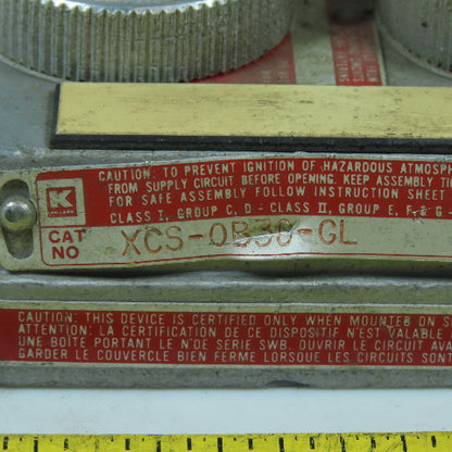 Killark XCS-0B30-GL Hazardous Locations Dual Green Light Indicators Cover