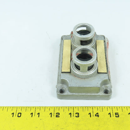 Killark XCS-0B30-GL Hazardous Locations Dual Green Light Indicators Cover