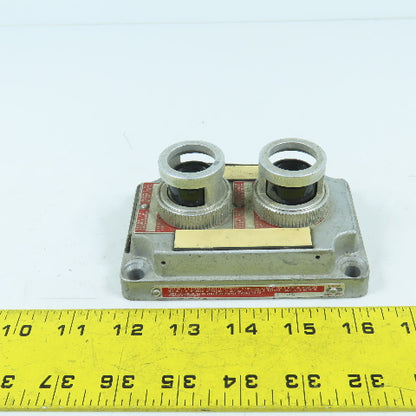 Killark XCS-0B30-GL Hazardous Locations Dual Green Light Indicators Cover