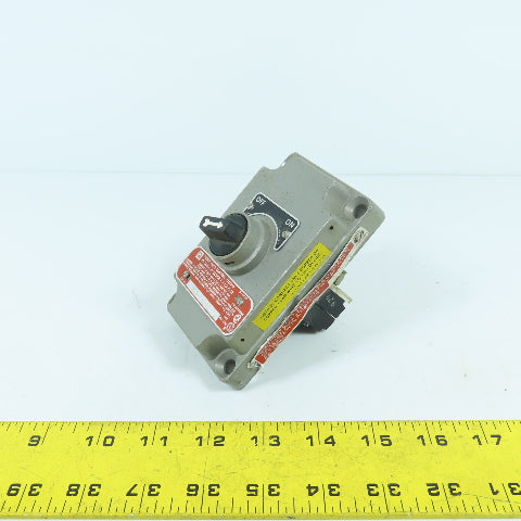 Killark XCS-0S2A1 Hazardous Locations 2-Position Selector Switch & Cover