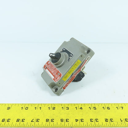 Killark XCS-0S2A1 Hazardous Locations 2-Position Selector Switch & Cover
