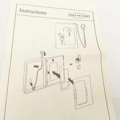 2NEU2 Emergency Lock Box Key Access Control Wall Mount Red
