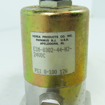Versa ESM-8302-44-H2 0-100PSI Pneumatic Solenoid Valve 24VDC