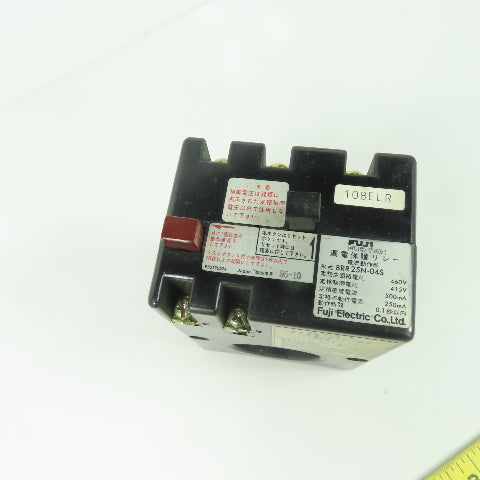 Fuji BRR 25N-04S Earth Leakage Protection Relay 460V Main 415V Control