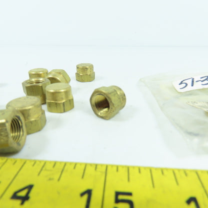 Weatherhead 3129X2 1/8" Brass Female Pipe Cap Lot Of 14