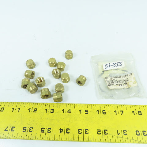 Weatherhead 3129X2 1/8" Brass Female Pipe Cap Lot Of 14