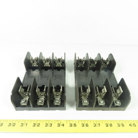 Gould Shawmut 60328 Fuse Holder Block 600V 30A 3-Pole Lot Of 2