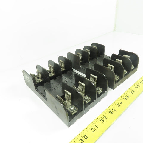 Gould Shawmut 60328 Fuse Holder Block 600V 30A 3-Pole Lot Of 2