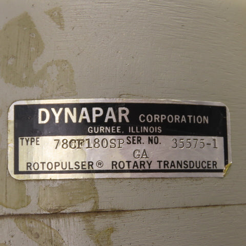 Dynapar 78CF180SP Rotopulser Rotary Transducer 5/8" Shaft