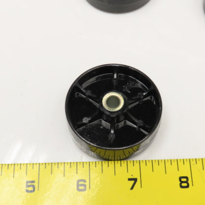 1.960 OD .250" Bearing Bore ABS Black Conveyor Skate Wheel Lot Of 90