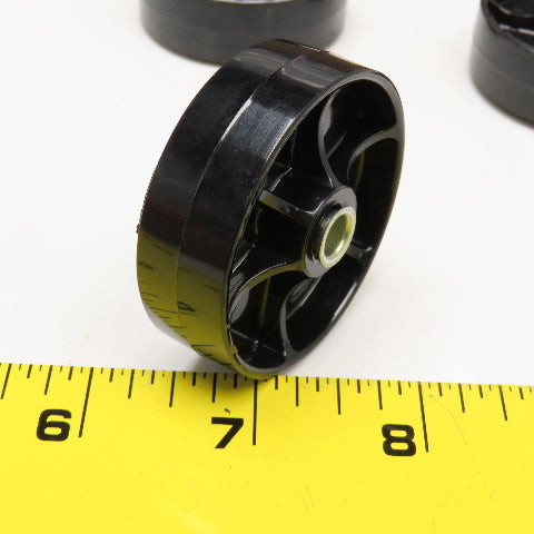 1.960 OD .250" Bearing Bore ABS Black Conveyor Skate Wheel Lot Of 90