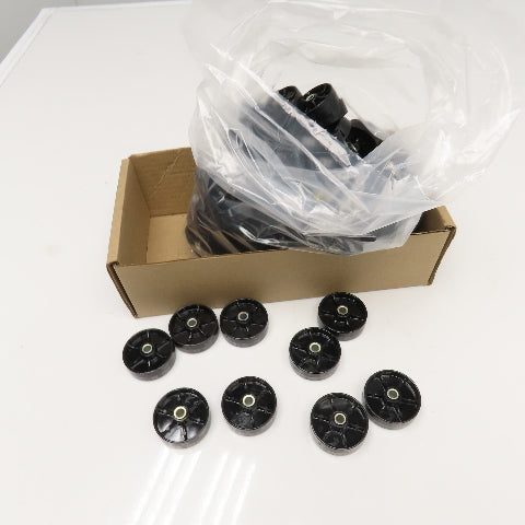 1.960 OD .250" Bearing Bore ABS Black Conveyor Skate Wheel Lot Of 90