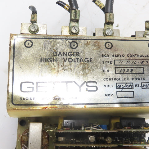 Gettys 11-1010-57 SCR Servo Controller 120/240V 50/60Hz