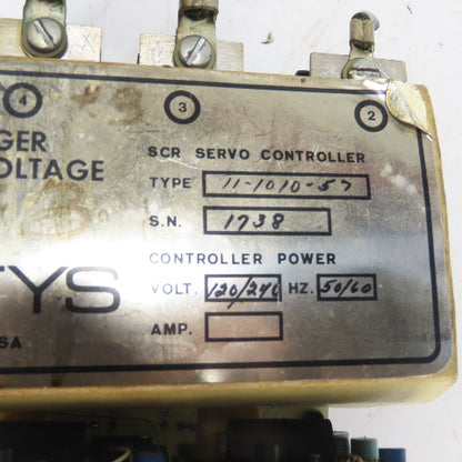 Gettys 11-1010-57 SCR Servo Controller 120/240V 50/60Hz