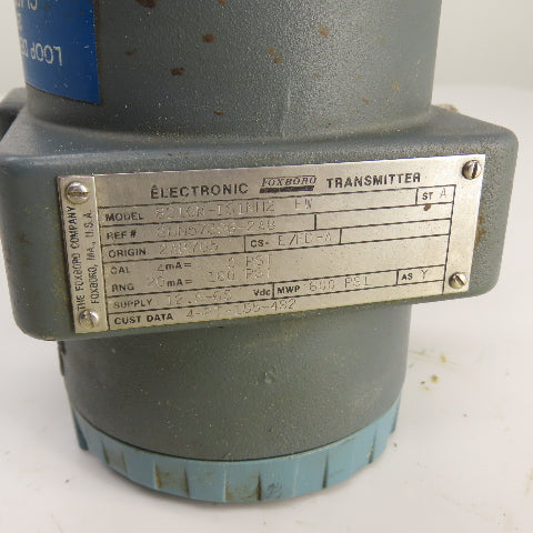 Foxboro 821GM-IS1NH2 Pressure Transmitter 600PSI 12.5-65VDC 4-20mA W/ D0135NH