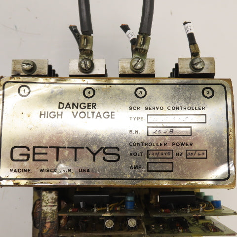 Gettys 11 1010 956 SCR Servo Controller 120/240V W/ Cards