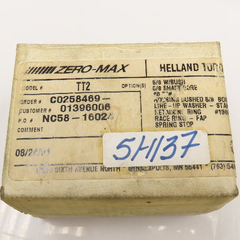 Helland TT2 Torq-Tender 5/8" Shaft Bore x 5/8" Bore Torque Limiter