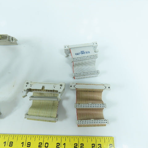 Siemens Sinumerik Simodrive Misc Ribbon Std. Connector Cable Assembly's Lot Of 8