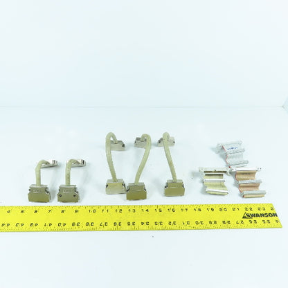 Siemens Sinumerik Simodrive Misc Ribbon Std. Connector Cable Assembly's Lot Of 8