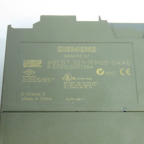 Siemens 6ES7 321-1FH00-0AA0 Simatic S7 SM321 Digital Input Module Lot Of 3