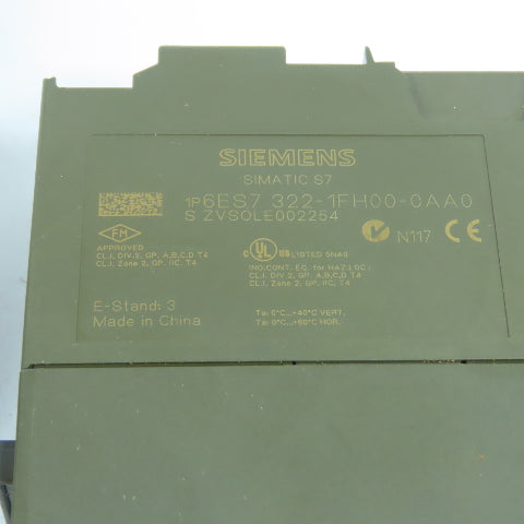 Siemens 6ES7 322-1FH00-0AA0 Simatic S7 SM322 Digital Output Module Lot Of 2