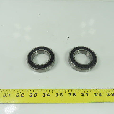 6008RS Rubber Seal Ball Bearing 68mm OD x 40mm Bore Lot of 2