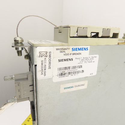Siemens 6SN1123-1AA00-0CA1 Simodrive LT Module 50A W/ 6SN1118-0DJ21-0AA0 Card