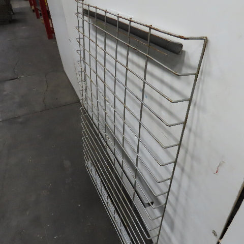 36" x 46" Wide 3 Channel Double Waterfall Pallet Rack Wire Decking
