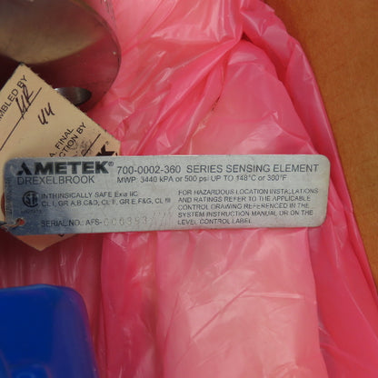 Ametek Drexelbrook 700-0002-360 Level Control Sensing Element RXLX-X Transmitter