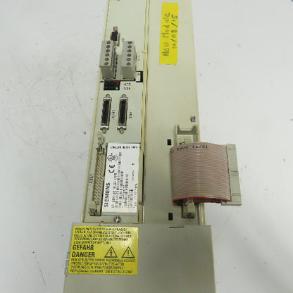 Siemens 1P 6SN1118-0DJ21-0AA0 Simodrive Digital Control W/ 6SN1123-1AA00-0DA2