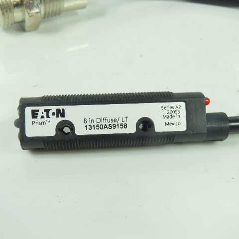 Eaton 13150AS9158 Photoelectric Diffuse Reflective Sensor 8" Diffuse/LT Ser A2