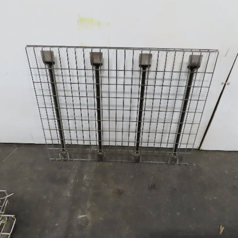 36" x 46" W 4 Channel Double Waterfall Pallet Rack Wire Decking