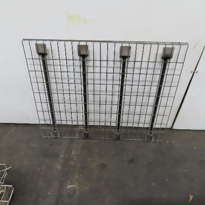 36" x 46" W 4 Channel Double Waterfall Pallet Rack Wire Decking