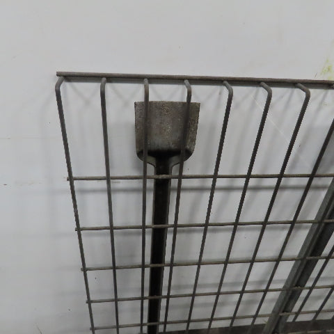 36" x 46" W 4 Channel Double Waterfall Pallet Rack Wire Decking
