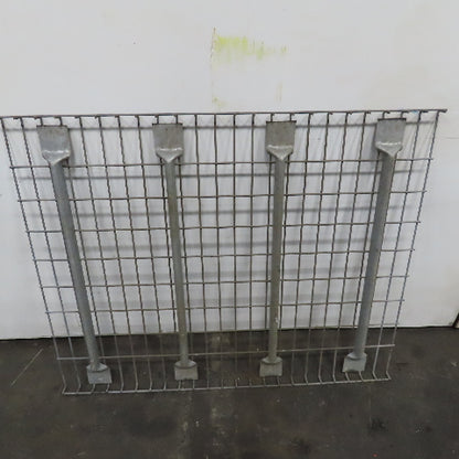 36" x 46" W 4 Channel Double Waterfall Pallet Rack Wire Decking