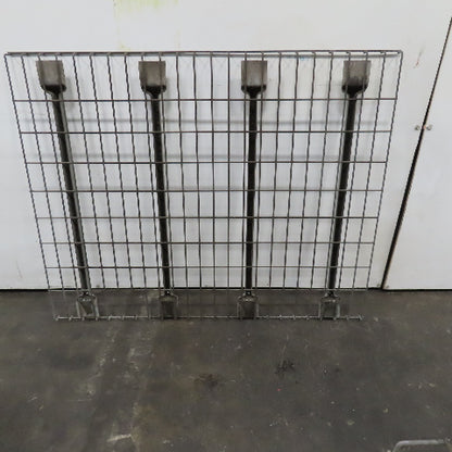36" x 46" W 4 Channel Double Waterfall Pallet Rack Wire Decking