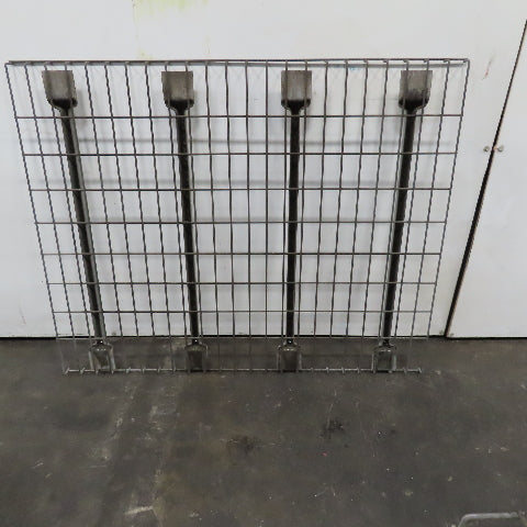 36" x 46" W 4 Channel Double Waterfall Pallet Rack Wire Decking