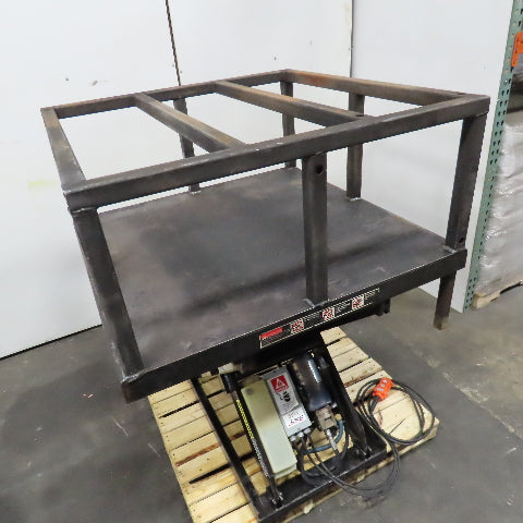 Autoquip 36S60 3 Ton 48"x48" Hydraulic Lift Table 14-42" Lift Modified See Info 3Ph