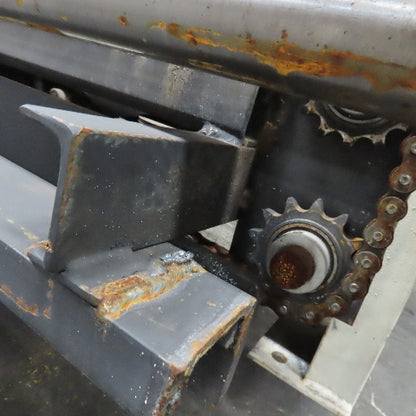 88" W Powered Roller 90° Transfer Conveyor Friction Belt Drive 60" Long 230/460V