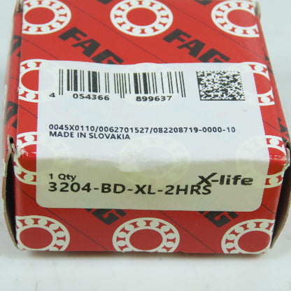 Fag 3204-BD-XL-2HRS Angular Contact Ball Bearing 20mm x 47mm
